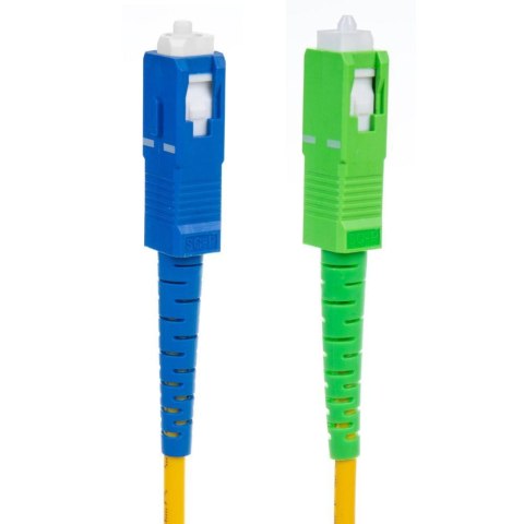 Patchcord światłowód kabel Maclean, SC/APC-SC/UPC SM 9/125 LSZH, jednomodowy, długość 5m, simplex, G657A2, MCTV-403