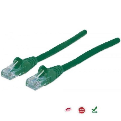 PatchCord 100% miedź Intellinet Cat.6 UTP, 0,5m, zielony