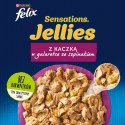 PURINA Felix Sensations Jellies z kaczką w galaretce ze szpinakiem - mokra karma dla kota - saszetka 85 g