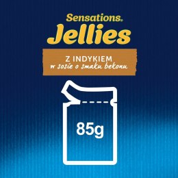 Purina Felix Sensations Sauce z indykiem w sosie o smaku bekonu - mokra karma dla kota - saszetka 85 g