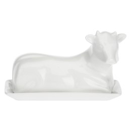 Maselnica Mucchine krowa - Biały, 18 cm