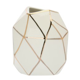 Porcelanowy wazon Cubismo - Beżowy, M