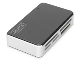 Czytnik kart DIGITUS DA-70322-2 USB 2.0, uniwersalny, czarno-srebrny