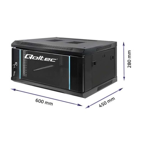 Qoltec Szafa RACK 19 cali | 4U | 600 x 280 x 450