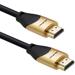 Qoltec Kabel HDMI v2.1 Ultra High Speed 8K | 60Hz | 28AWG | 3m Złoty