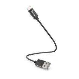 Hama Kabel ładujący USB -C 0,2m Czarny