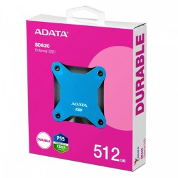 Adata Dysk zewnętrzny SSD SD620 512G U3.2A 520/460 MB/s niebieski