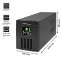 Qoltec Zasilacz awaryjny UPS | Monolith | 1500VA | 900W | LCD | USB