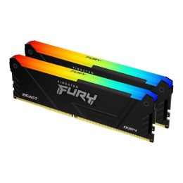Pamięć DDR4 Kingston Fury Beast RGB 32GB (2x16GB) 1Gx8 3200MHz CL16 1,35V czarna