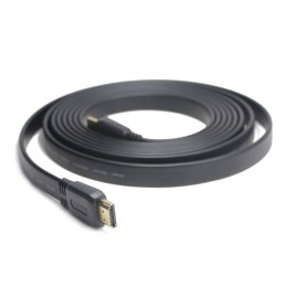 Gembird Kabel HDMI-HDMI v2.0 3D TV High Speed Ethernet 1M płaski (pozłacane końcówki)