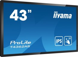 IIYAMA Monitor wielkoformatowy 43 cale T4362AS-B1 20pkt., 24/7, IPS, 500cd, ANDROID 8.0