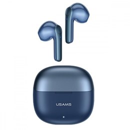 USAMS Słuchawki Bluetooth TWS 5.1 XH Series Dual microfon niebieskie