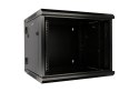 Extralink Szafka wisząca rack 9U 600x600 czarna dwusekcyjna