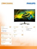 Philips Monitor 27 cali 27M1C5500VL Curved VA 165Hz HDMIx2 DP HDR