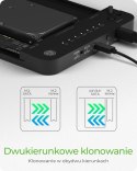 IcyBox Stacja dokująca/klonująca IB-2915MSCL-C31 M.2 dla M.2 0NVMe i SATA 2,5/3,5 SSD/HDD