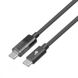 TB Kabel USB C - USB C 1m ze wskaźnikiem mocy ładowania LED (100 W)