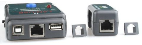 Tester kabli RJ-45, RJ-11, UTP, STP, USB AA/AB Gembird NCT-2