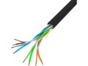 Lanberg Kabel UTP Kat.5e drut LCU5-12CU-0305-BK czarny