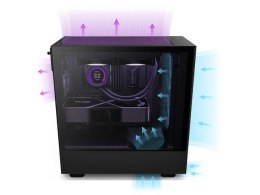 NZXT Obudowa H5 Flow z oknem czarna