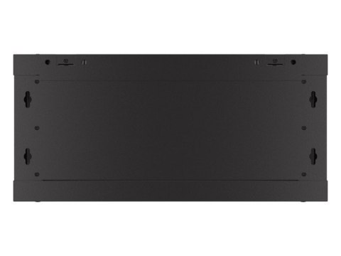 Lanberg Szafa wisząca 19 cali 4U 600x450 drzwi perforowane (flat pack) czarna