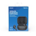 Savio Słuchawki bezprzewodowe Bluetooth 5.3 z mikrofonem, ANC, ENC, QC, TWS-12