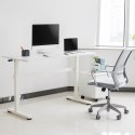 Biurko ręczna regulacja wys Ergo Office, max 40 kg, max wys 117cm, z blatem do pracy stojąco siedzącej, ER-401 W