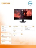 Dell Monitor S3222DGM 31,5 cali VA 2560x1440/2xHDMI/DP/3Y