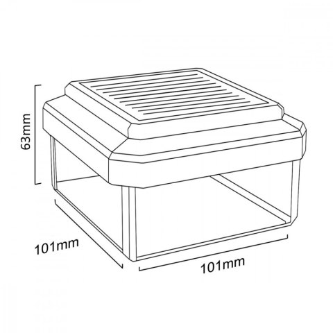 GreenBlue Lampa solarna na słupek 100x100 GB128