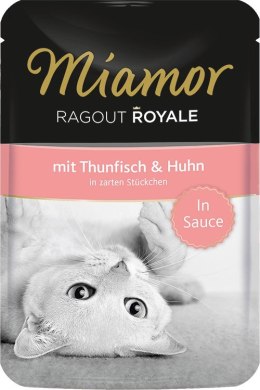 MIAMOR Ragout Royale smak: tuńczyk z kurczakiem w sosie - saszetka 100g