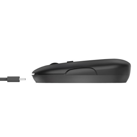 Trust Mysz bezprzewodowa Puck Rechargeable czarna