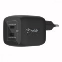 Belkin Ładowarka podwójna ścienna 45W USB-C GAN z PPS czarna