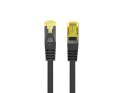 Lanberg Patchcord kat.6a S/FTP LSZH CU 0.5m fluke passed czarny