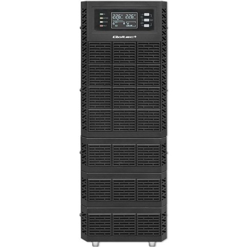 Qoltec Zasilacz awaryjny UPS 10kVA | 10000W | Power Factor 1.0 | LCD | EPO | USB | On-line