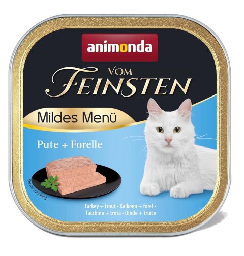 ANIMONDA Vom Feinsten Mildes Menu, Indyk, Pstrąg - mokra karma dla kota - 100 g