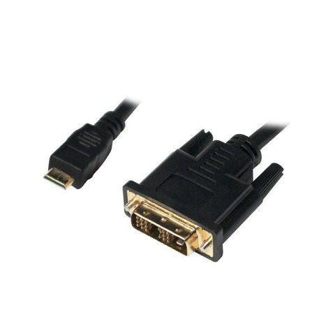 LogiLink Kabel mini HDMI - DVI-D M/M 2m, Czarny