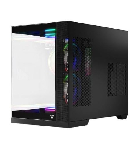 MODECOM Obudowa komputerowa Volcano Panorama APEX ARGB 3F MIDI szara