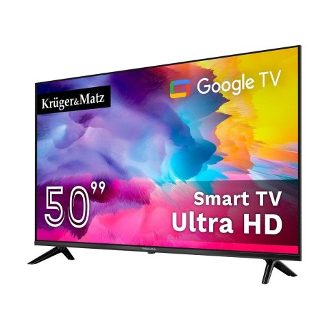 Telewizor Kruger&Matz 50" UHD Google TV, DVB-T2/S2/T/C H.265 HEVC