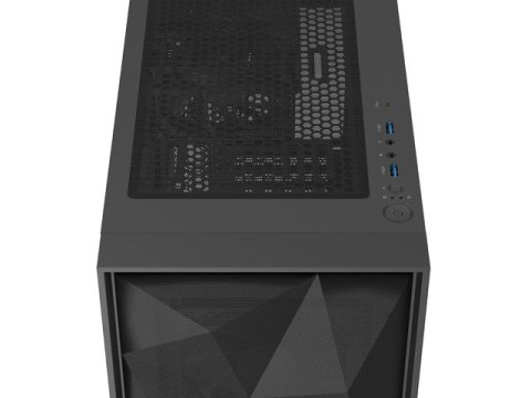 Natec Obudowa Genesis Diaxid 605F MIDI TOWER USB-C Czarna