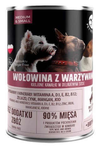 PetRepublic puszka dla psa wołowina warzywa 400 g