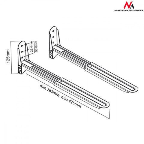 Maclean Uchwyt do kuchenki mikrofalowej MC-776 B