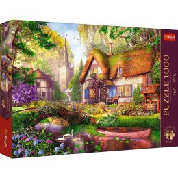 Trefl Puzzle 1000 elementów Premium Urocza chatka w lesie