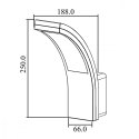 Maclean Lampa Ścienna Elewacyjna LED 10W MCE343 B