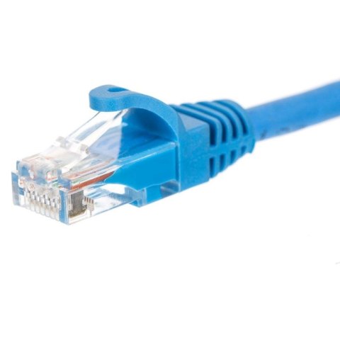 Patchcord RJ45, Netrack osłonka zalewana, kat. 5e UTP, 2m niebieski