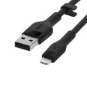 Kabel Belkin BoostCharge Flex USB-A Cable with Lightning Connector 3m Silicone Black