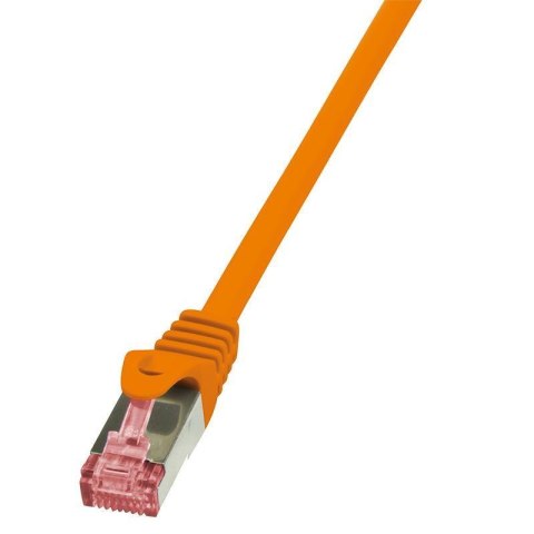 Patchcord LogiLink CQ2028S CAT.6 S/FTP 0,50m, pomarańczowy