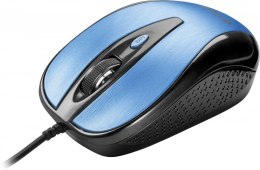 YENKEE Mysz przewodowa USB , 4 przyciski, optyczna, symetryczna, Błękit