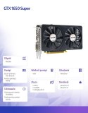 AFOX Karta graficzna GeForce GTX 1650 SUPER 4GB GDDR6 128Bit DP DVI HDMI Dual Fan