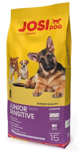 JOSERA JosiDog Junior Sensitive - sucha karma dla psa - 15 kg