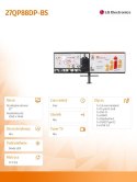 LG Electronics Monitor 27QP88DP-BS 27 cali QHD Ergo Dual