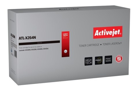 Activejet ATL-X264N Toner (zamiennik Lexmark X264H11G; Supreme; 9000 stron; czarny)